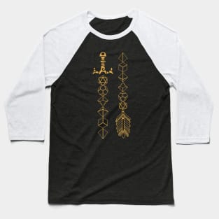 Polyhedral Dice Collector Weapons Tabletop RPG Baseball T-Shirt